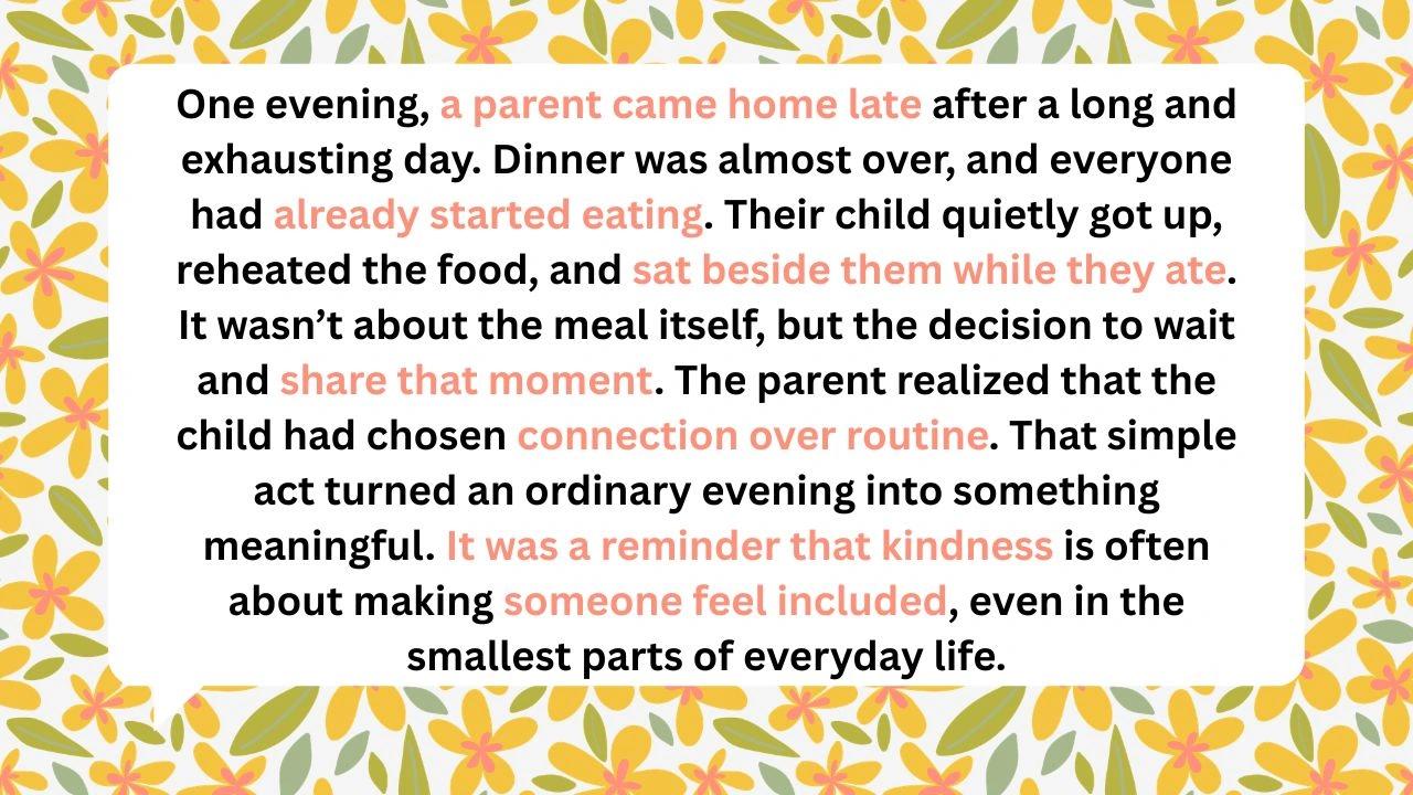 12 moments when children showed parents what kindness and compassion truly mean